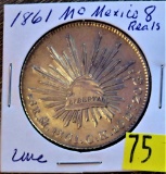 1861 Mo Mexico 8 reals