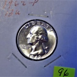 1962 Washington Quarter