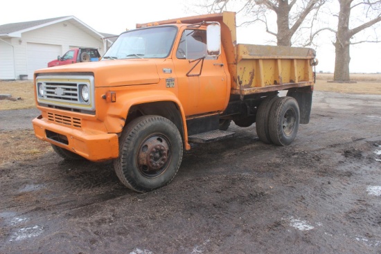 1978 Chevy C60 Dump Truck, 366 Engine, Automatic Transmission