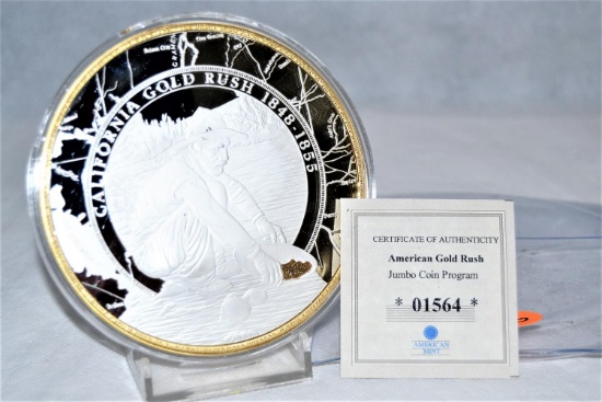 American gold rush coin