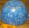 Blue & White Swirl Graniteware Mixing Bowl