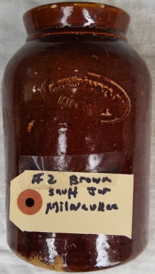 Brown Snuff Jar - Milwaukee