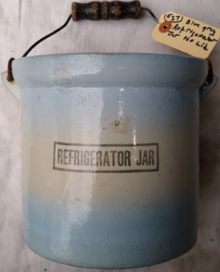 Blue Grey Refrigerator Jar