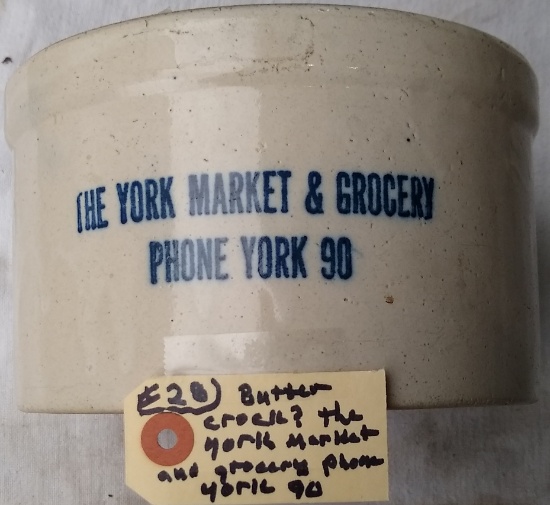 Butter Crock? The York Market Grocery Phone