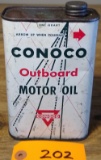 Conoco 1 Qt. Outboard Motor oil Tin