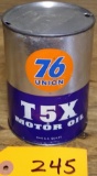 76 Union T5X Motor Oil Can