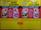 2x Whisk Hand Cleaner - Cardboard Signs