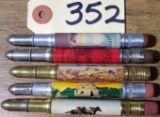 5 Souvenir Bullet Pencils