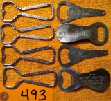 8 Asst. Hotel Bottle Openers