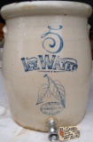 5 Gallon Union Stoneware Ice Water Cooler