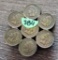 7 Indian Head Cents(Flower Pin)