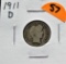 1911-D Barber Dime