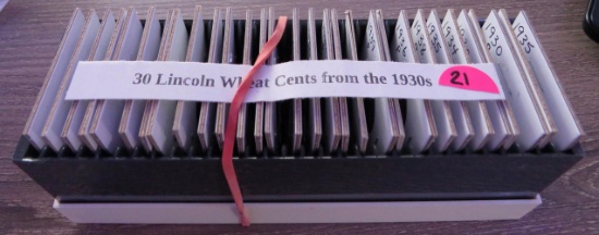 30 Lincoln Wheat Cents