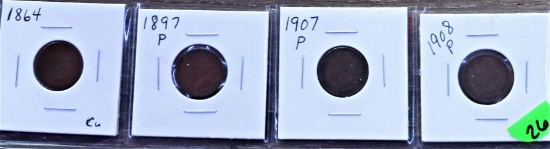 4 Indian Head Cents