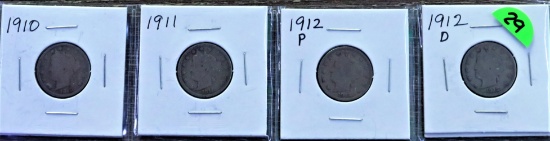 4 Liberty "v" Nickels