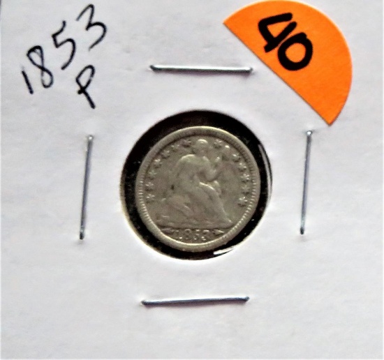 1853-P Liberty Seated Half Dime