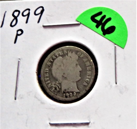 1899-P Barber Dime