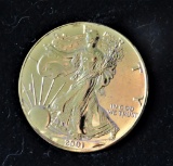2001 Gold Plated Silver Eagle