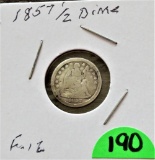1857 1/2 Cent