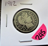 1912 Barber Quarter Dollar