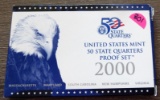 2000 United States Mint 50 State Quarter Proof Set