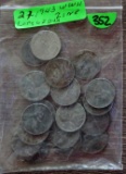 (21) 1943 WW2 Zinc Cents