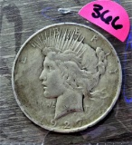 1927-D Peace Silver Dollar