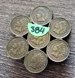 7 Indian Head Cents(Flower Pin)