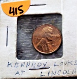1967 Kennedy Looks At Lincoln - Lincoln Cent