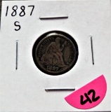 1887-S Liberty Seated Dime