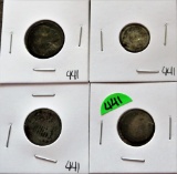 (4) Coins - Cant Read Dates