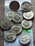 (10) 1976-D Kennedy Bi-Centennial Half Dollars
