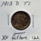 1913-D T1 Buffalo Nickel