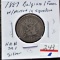 1887 Belgium 1 Franc w/period in Signature