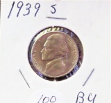 1939-S Jefferson Nickel