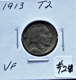 1913 T2 Buffalo Nickel
