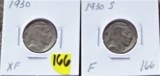1930 P/S Buffalo Nickels