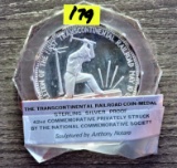 Transcontinental Railroad 1oz Silver Medal