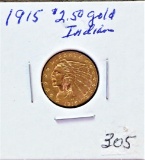 1915 $2.50 Gold Indian