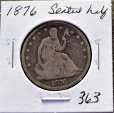 1876 Seated Half