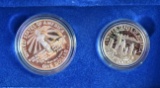 1986 Statue of Liberty 2 Coin Set Proof Silver Dollar and Half