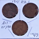 1918 P-D-S Lincoln Cents