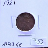 1921 Lincoln Cents