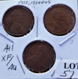 1923, 1924 P/S Lincoln Cents