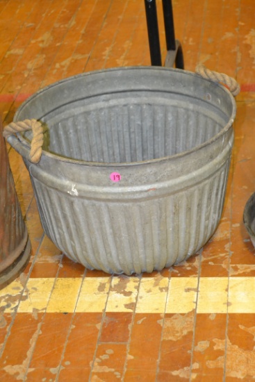 Galvanized tub