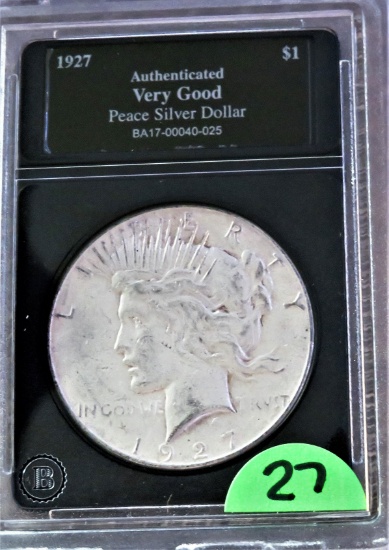 1927 Peace Dollar