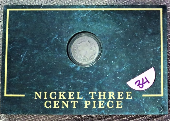 1866 Nickel 3 Cent Piece