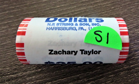1 Roll ($25) Presidential Dollars