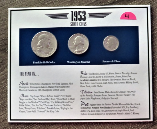 1953 Silver Coins