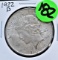 1922-D Peace Silver Dollar